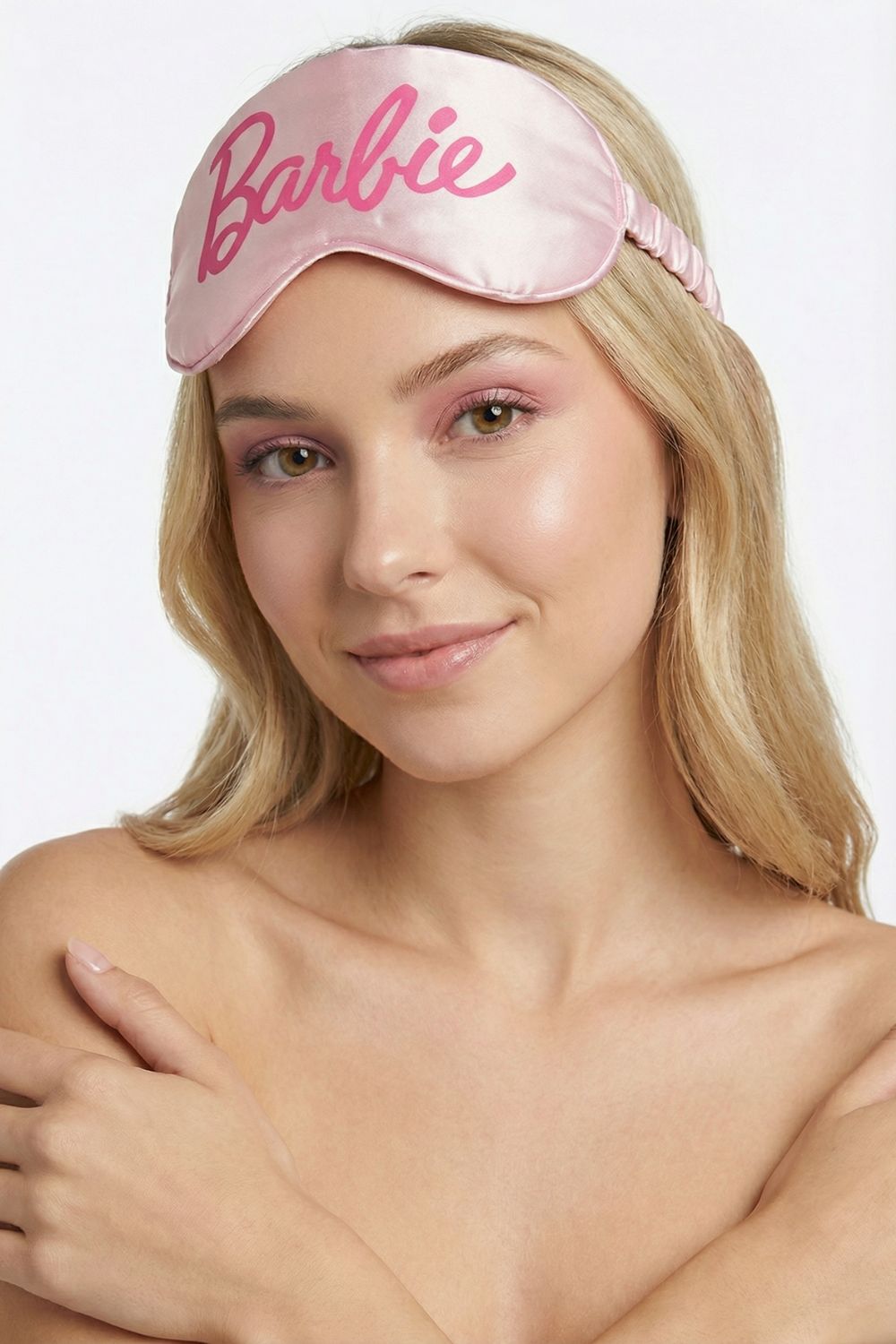 Antifaz para dormir con diseño de barbie